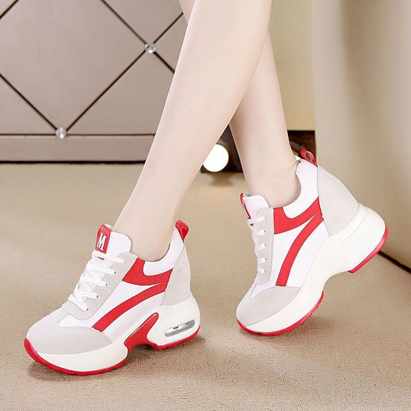 littlekiddoss Sepatu Sneakers Wanita Import Sepatu Kets Tinggi SD2111