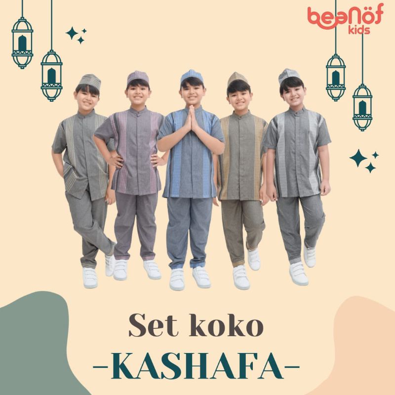 [OLB] SET KOKO KASHAFA PREMIUM MOTIF TENUN / Setelan Koko Lebaran