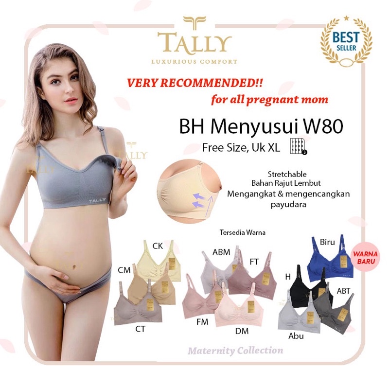 BH | Bra Menyusui TALLY W80 Bahan Rajut Freesize