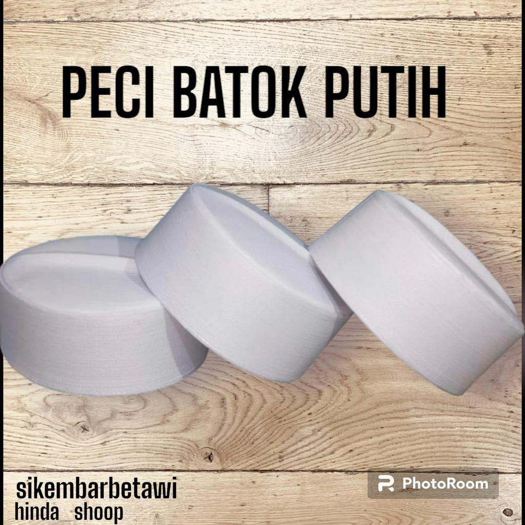 PECI BATOK PUTIH KERAS PECI BATOK PENDEK 7 CM PECI HAJI PECI BATOK PUTIH ANAK LAKI LAKI PECI BATOK