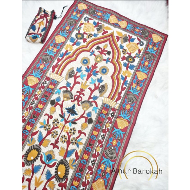 Sajadah  travel turkey saten tipis /sajadah traveling /sajadah dompet/sajadah travel