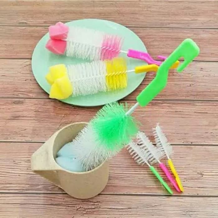 Sikat Botol Set 2pcs Bottle Gelas Brush Murah Nipple Sikat Pembersih Murah Dengan Pegangan Tongkat Gagang