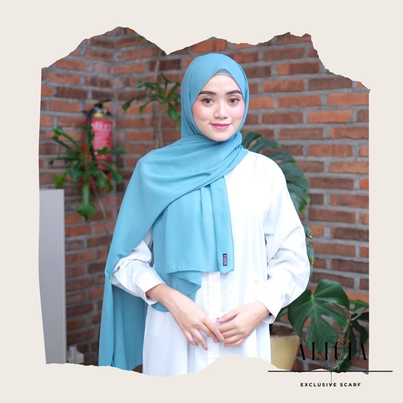 (BIRU WARDAH) PASHMINA CERUTY BABY DOLL IMPORT BY ALICIA.SCARF