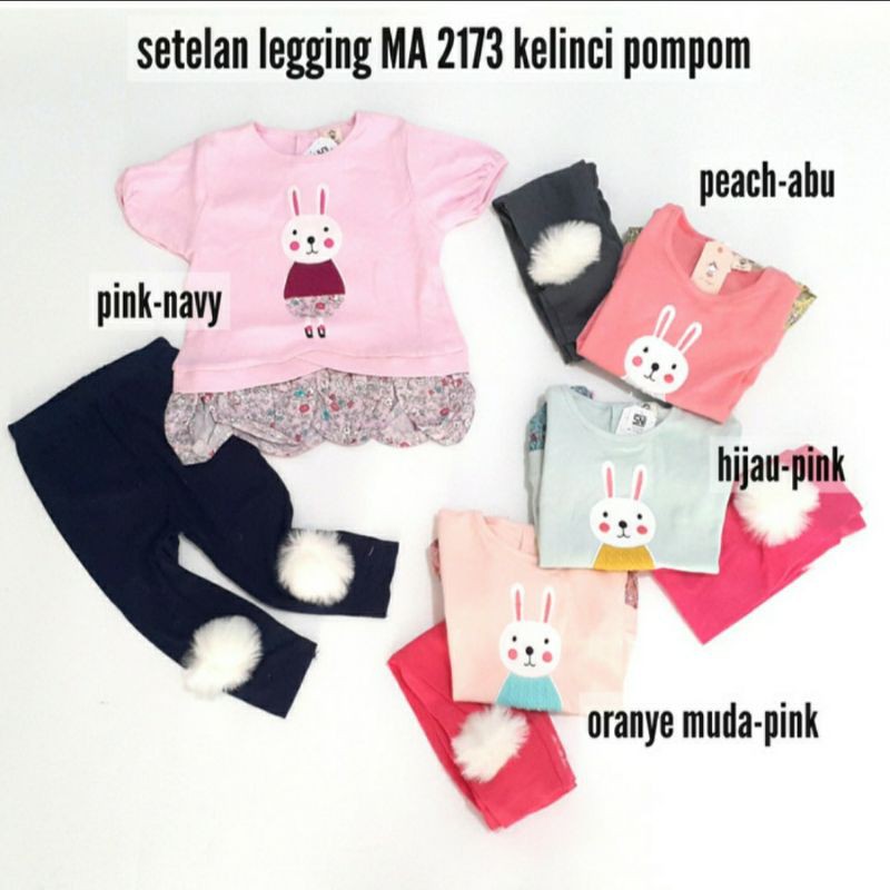 baju setelan legging anak baby perempuan cewek cantik lucu murah