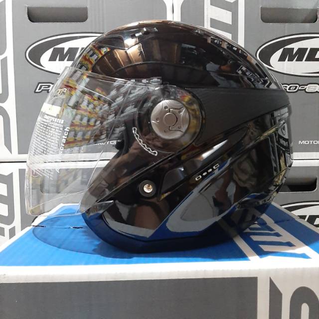HELM MDS ZARRA SOLID BLACK ORIGINAL