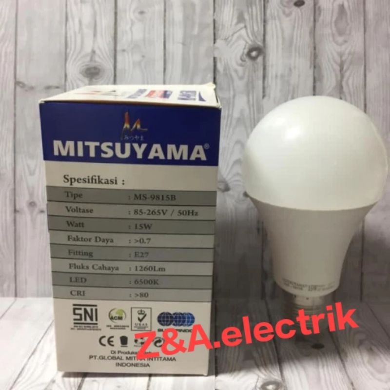 Lampu Bohlam LED 15 Watt MS-9815B MITSUYAMA