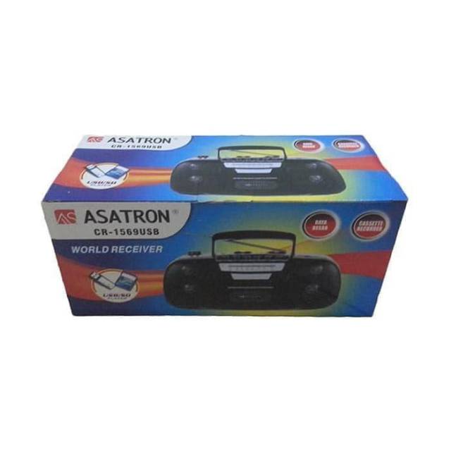 Radio Asatron CR-1568/1569USB Radio Kaset Tape Pita AM FM Flashdisk SD Card 4 Band