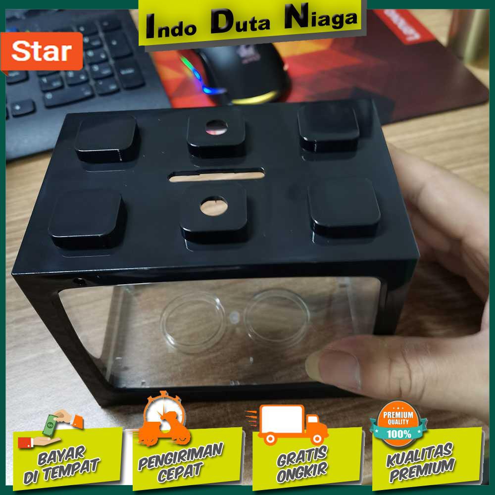 IDN - TOPINCN AQUARIUM MINI LEGO BLOCK 4 SIDE WINDOWS 12.8X8.5X11CM - TOP3