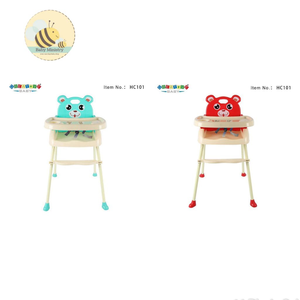 (READY STOCK) PETITE HIGH CHAIR CREATIVE BABY HC101 4 IN 1 BABY CHAIR / KURSI MAKAN BAYI