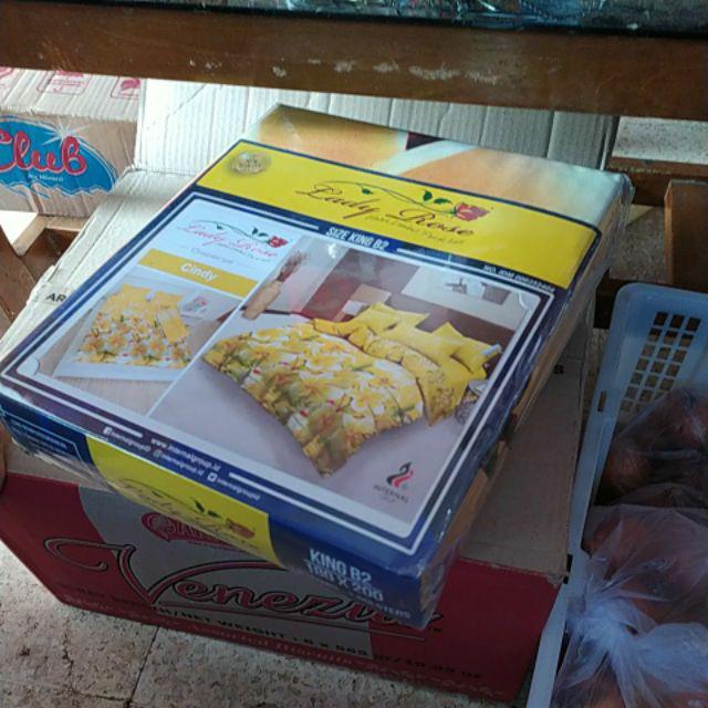 Lady Rose Sprei King (180x200) Dengan 2 Bantal - Sarah