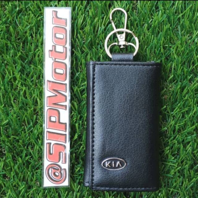 Dompet Kulit KIA Gantungan Kunci STNK Mobil