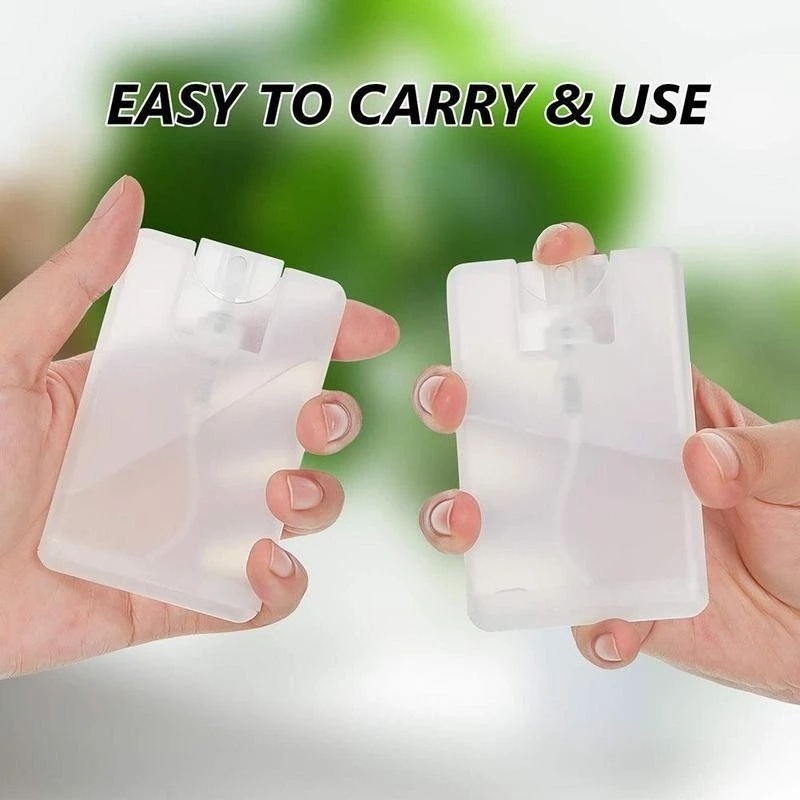 20 ml Card case-like Plastic Perfume Spray Bottles/ Refillable Fine Mist Spray Bottle / Portable Moisturizing Sprayer Box Empty Travel Bottle for Makeup Cosmetic Essential Oil