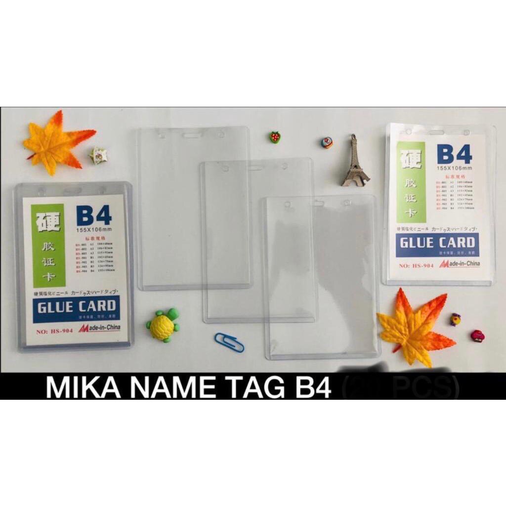 

WS99 - PLASTIK ID CARD / NAME TAG PANITIA / ANGGOTA / NAME TAG UJIAN / MIKA ID CARD / CARD CASE SATUAN / ISI 1 PCS 11 X 15 CM