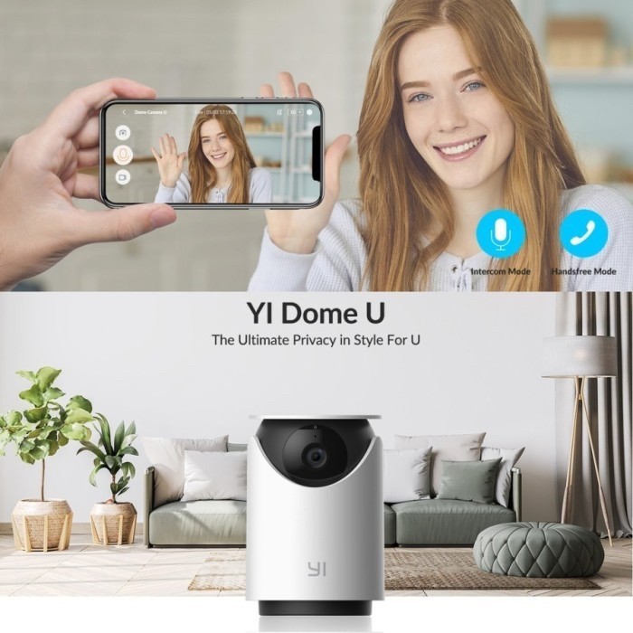 Xiaoyi YI Dome U 3MP IPCAM / IP Camera Wifi Garansi Resmi Original