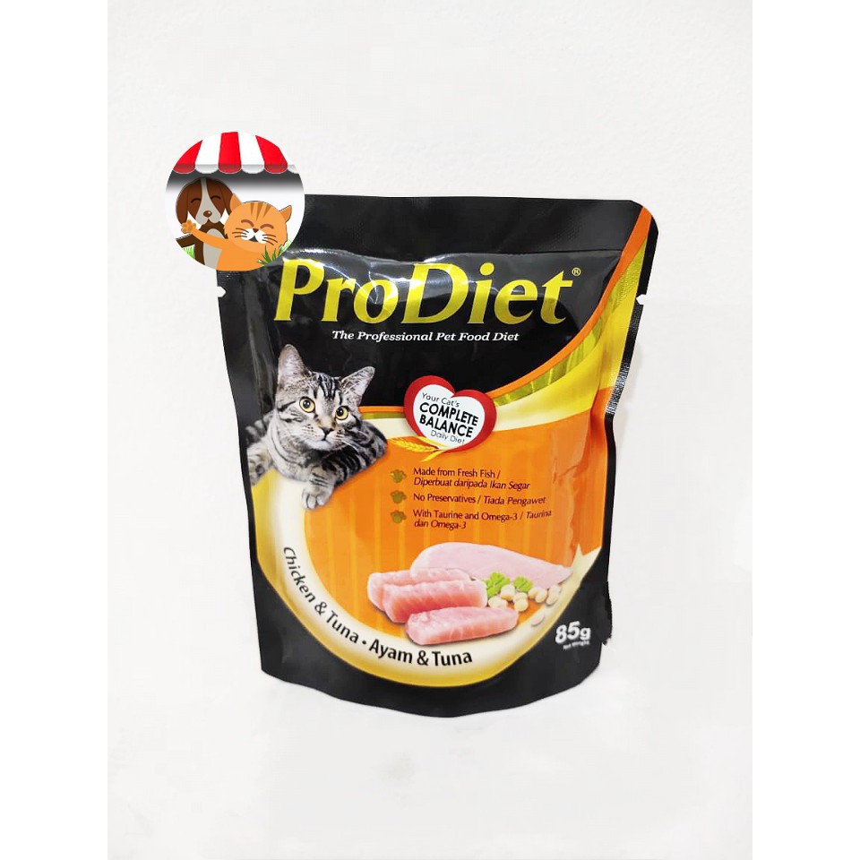 Prodiet Pouch 85gr - Makanan Basah Kucing ProDiet