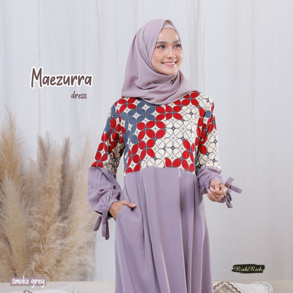 Riskirich Maezurra Maheer Couple Pasangan Suami dan Istri Kombinasi Batik Motif Kawung Premium