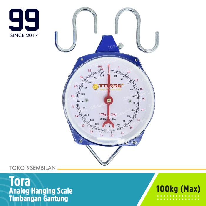 

Premium Tora Timbangan Gantung 100kg Analog Hanging Scale 100 kg Laundry Beras Terbatas
