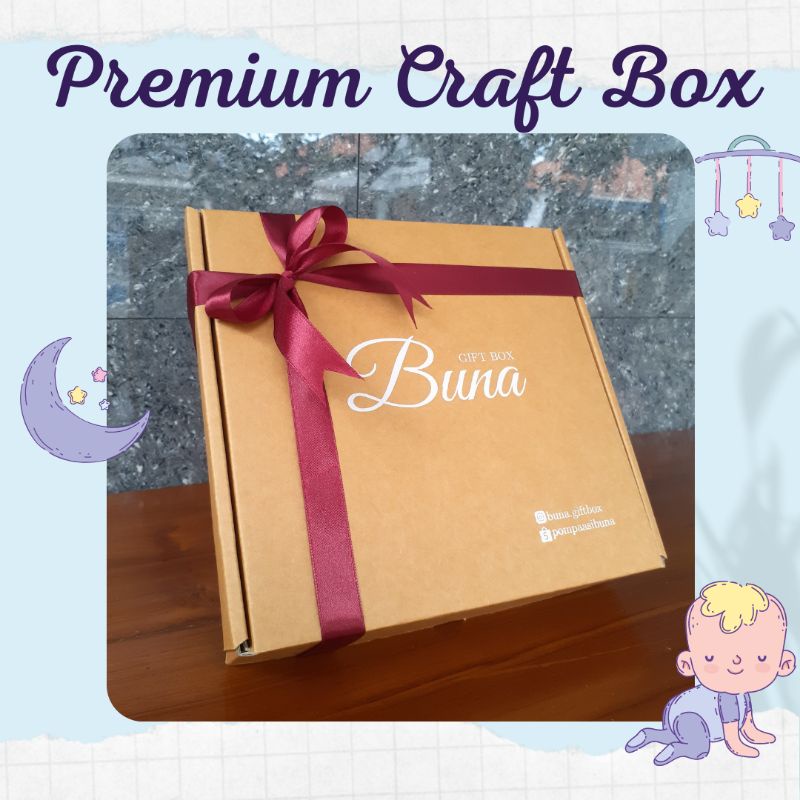 Buna Giftbox / Hampers Bayi / Kado Bayi / Parcel Bayi / Kado Bayi Laki Laki / Kado Bayi Perempuan / Parsel Bayi / Baby gift / Baby Gift Set / Gift Box / Hampers Newborn / Elmer Living-3