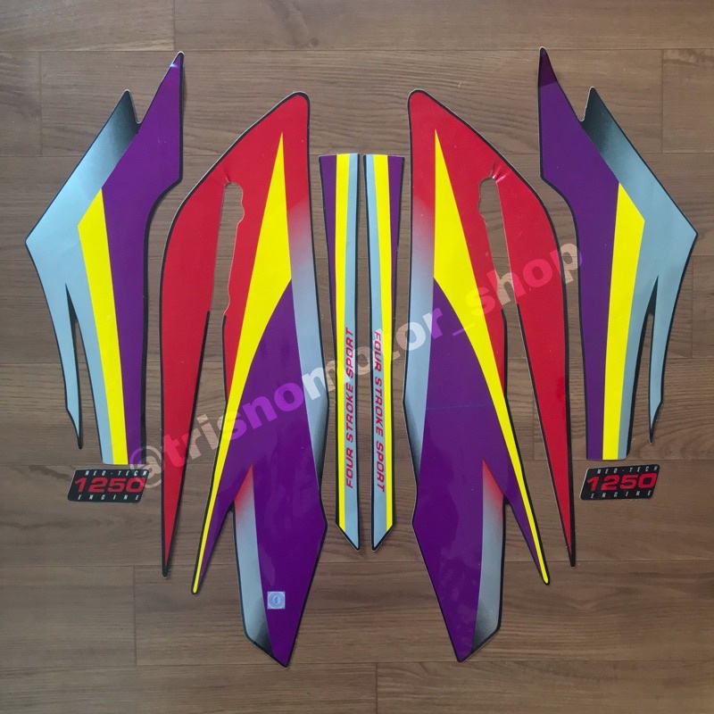 striping sticker Honda gl max 2001 2002 hitam