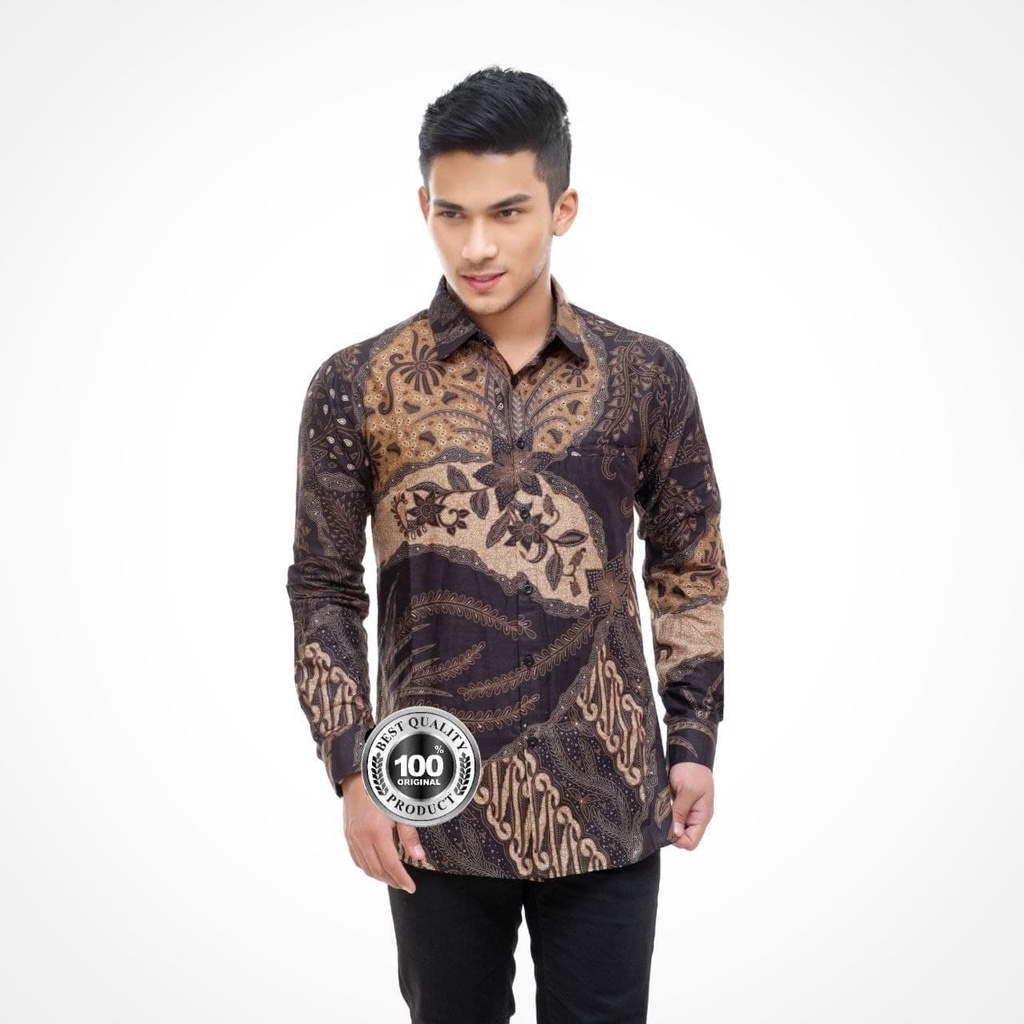 [ANSBATIK] KEMEJA BATIK PRIA KEMEJA BATIK PEKALONGAN KEMEJA BATIK SLIMFIT KEMEJA BATIK MODERN KEMEJA BATIK