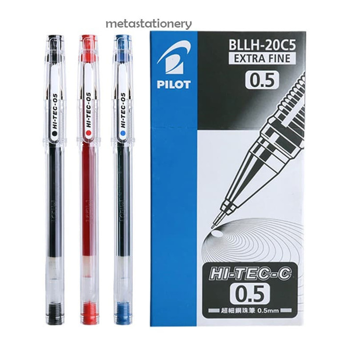 

TERBARU Pulpen / Gel Pen Hi-Tec Pilot Extra FIne - Hitam, 0.3