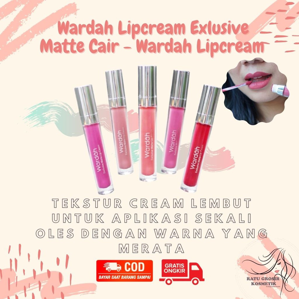 KOSMETIK BIBIR lipstik matte LIPCREAM MATTE lipstik merah WARDAH KOSMETIK lipstik wardah A70