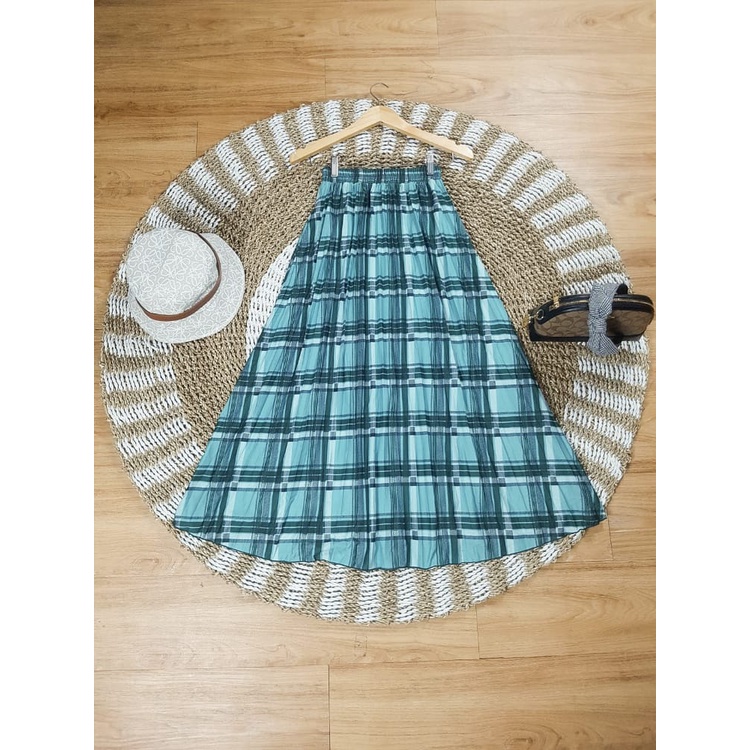 GS-ROK PLISKET DAISY PREMIUM / LILY DAILY PREMIUM /ROK PLISKET PANJANG/ROK PLISKET MOTIF BUNGA-ROK KOTAK TOSCA