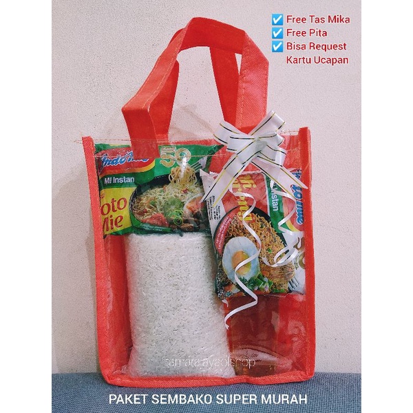 

SEMBAKO - PAKET SEMBAKO SUPER MURAH | BANSOS | LEBARAN | HAMPERS | TASYUKURAN | ULANG TAHUN