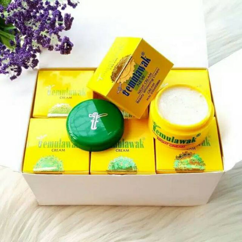 Temulawak malam ORIGINAL 100%, krim malam temulawak