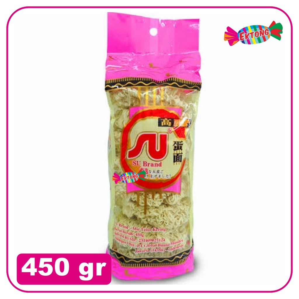 

SU BRAND EGG NOODLE / MIE TELUR KERING 450GR