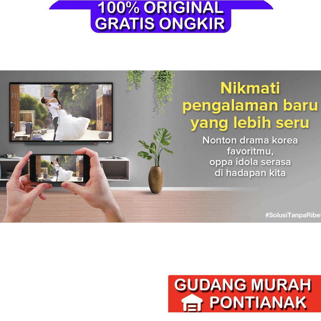 SMART TV GARANSI 5 TAHUN PANEL LED DIGITAL AKARI SMARTCONNECT 32 inch 32&quot; WIRELESS DISPLAY MIRRORING TV PINTAR Televisi