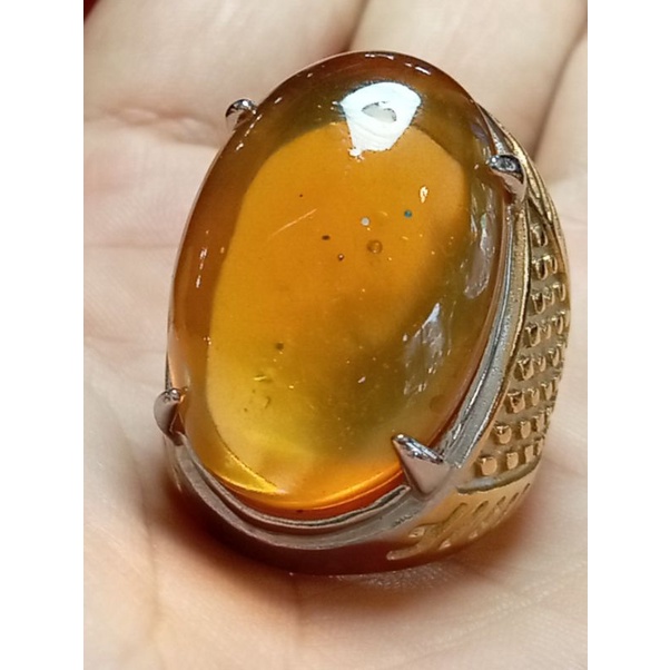 Batu cincin Getah pohon kayilayu jimat mancing ikan