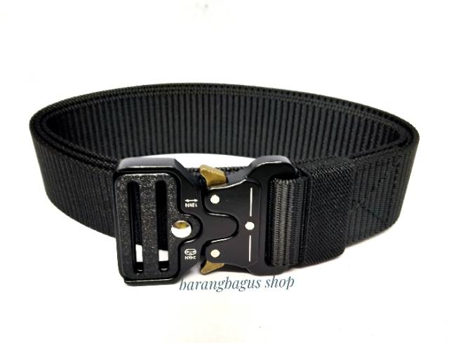 Ikat pinggang belt Gesper militer bahan kain kanvas