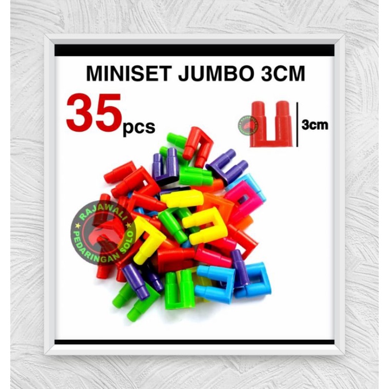 MAINAN  EDUKASI ANAK  JADUL MINISET JUMBO ISI 35 PCS