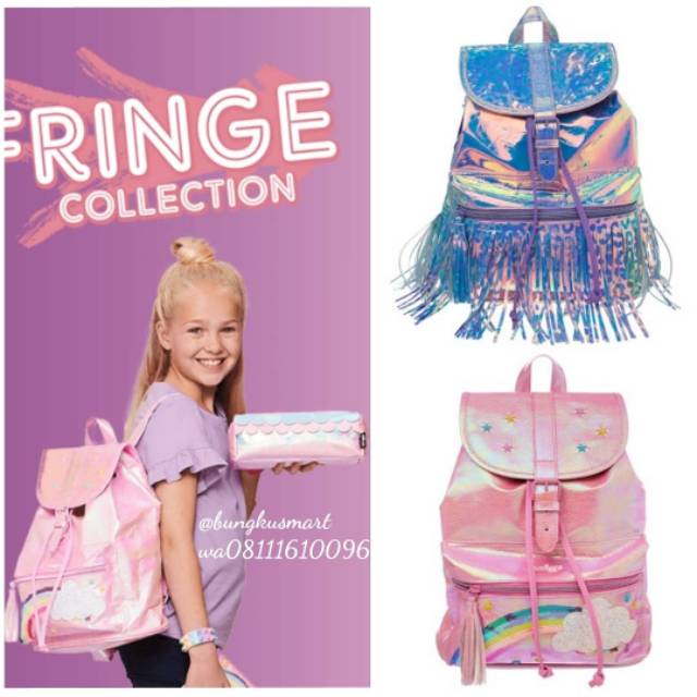 smiggle go girl fringe backpack