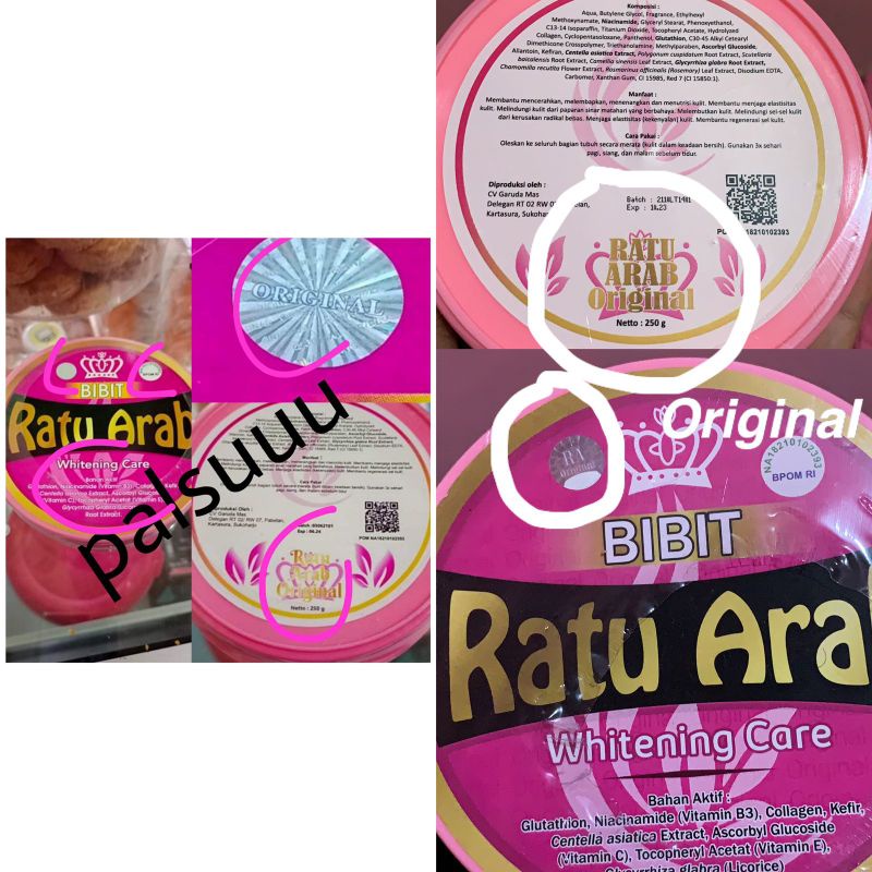 RATU ARAB ORIGINAL LOTION PEMUTIH RATU ARAB