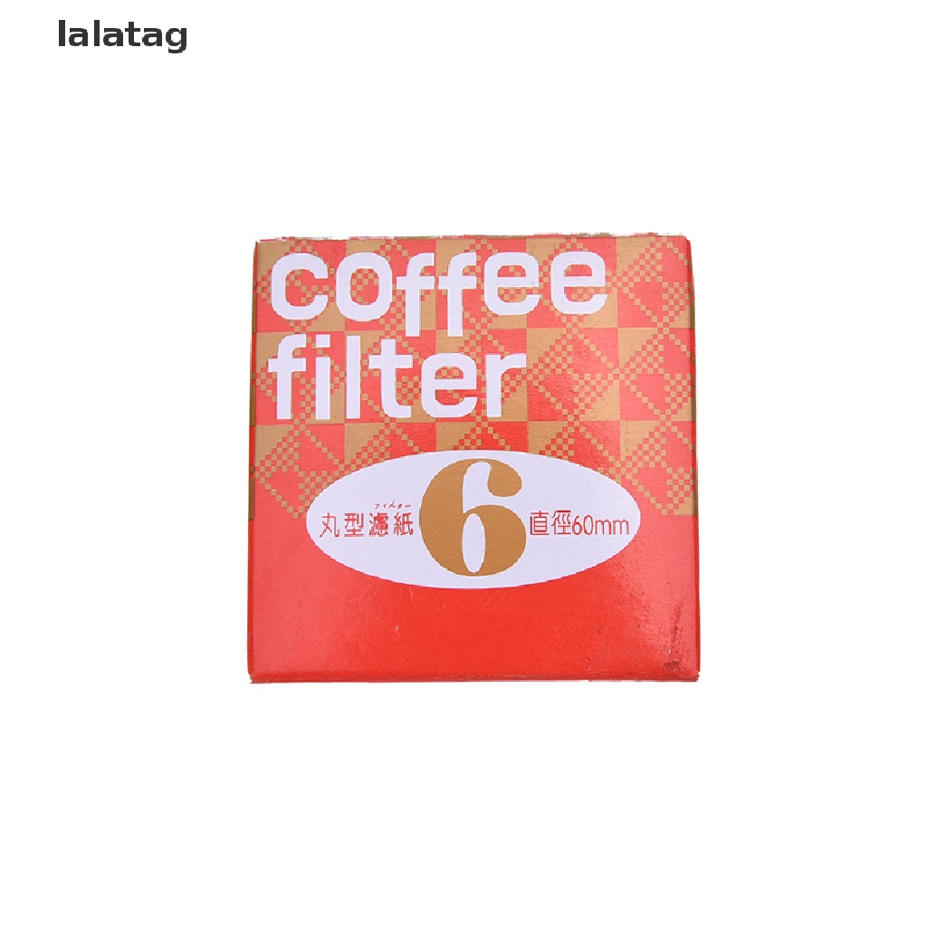 (Flyag) 100pcs / Pak Kertas Filter Pembuat Kopi Pengganti Wv First