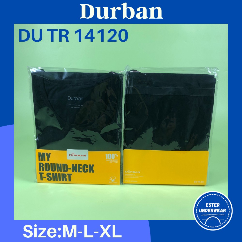 Kaos Dalam Oblong Durban DU TR 14120 Hitam Isi-1 Pcs/Pack