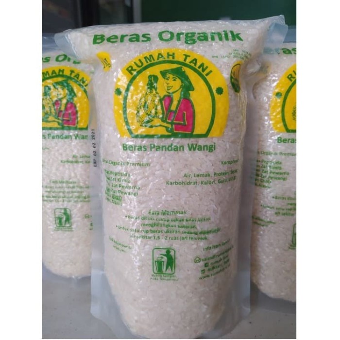 

fs2011bb Beras Organik Pandan Wangi 1 Kg, Kemasan Vacumm Rumah Tani Farm Sv012Ss