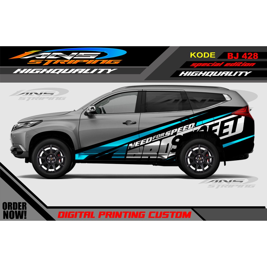 STICKER MOBIL PAJERO / DECAL STICKER MOBIL PAJERO , FORTUNER / STIKER MOBIL