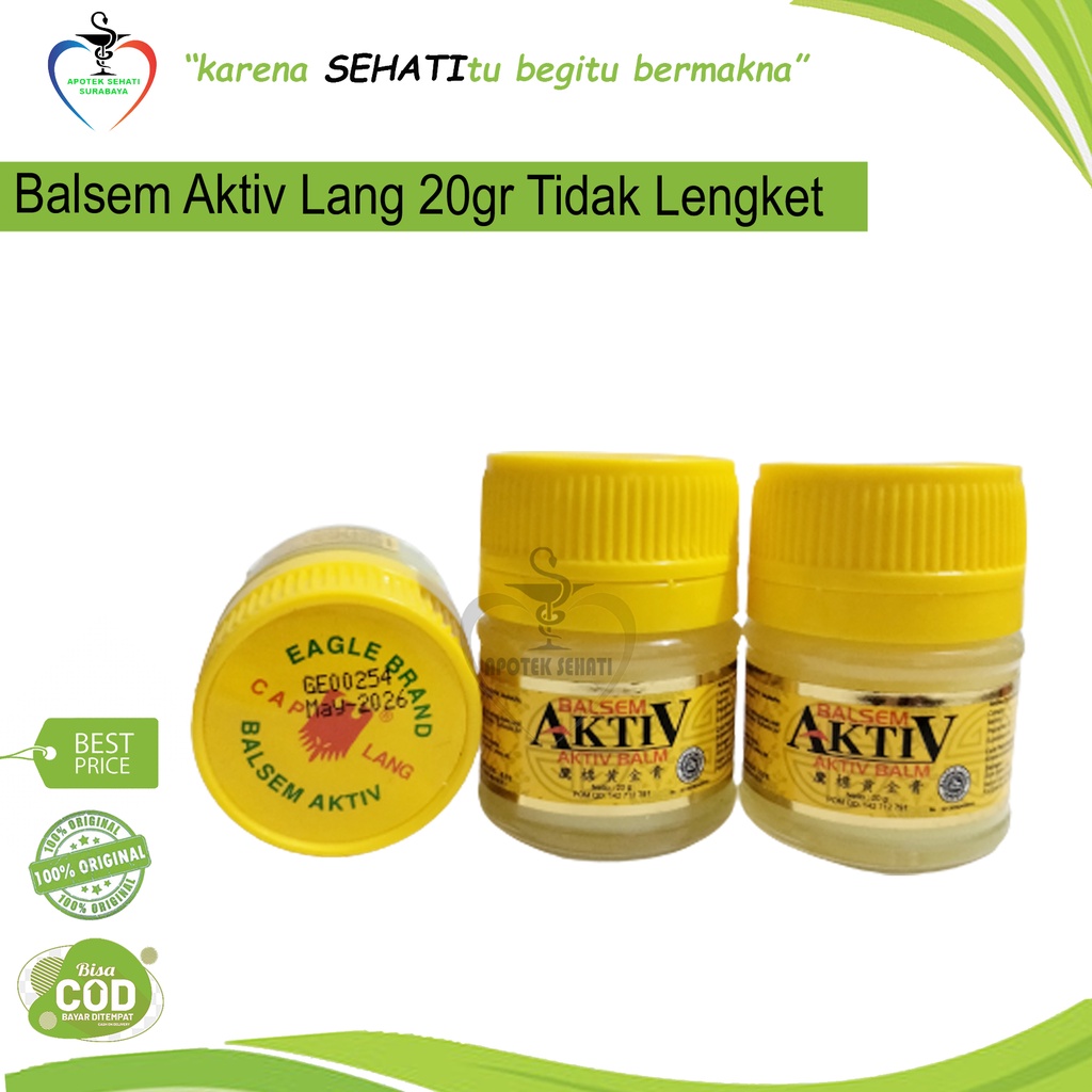 BALSEM AKTIV LANG 20GR OBAT GOSOK SAKIT KEPALA NYERI PEGAL LINU