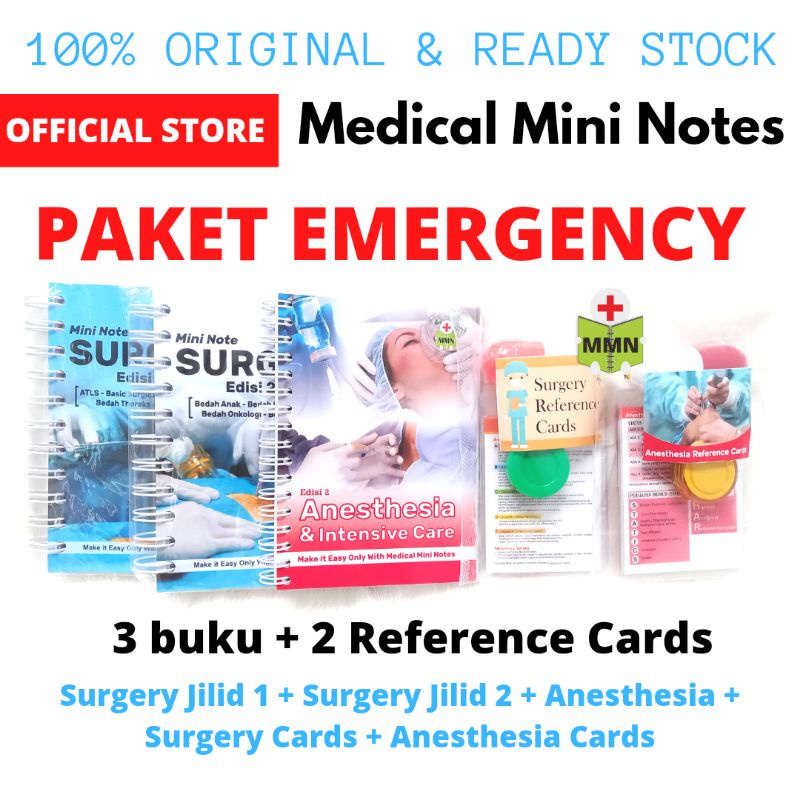 Medical Mini Notes  -Paket Emergency 2023  (Bedah 1 +2+ Anestesi) | MMN Paket Emergency