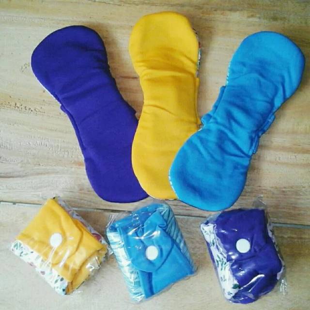 (isi 6pcs)  Pembalut kain cuci ulang / pembalut kain wanita / Pantyliner