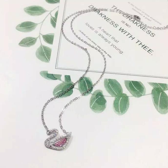BEST SELLER Kalung Angsa Jukyung - Swan Necklace Iconic True Beauty - Silver