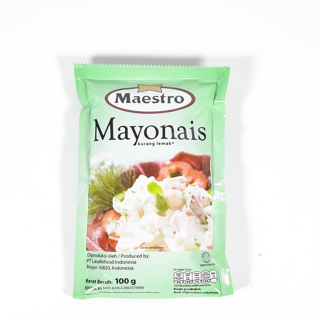 

Saos Light Mayonaise Maestro Sachet 100gr