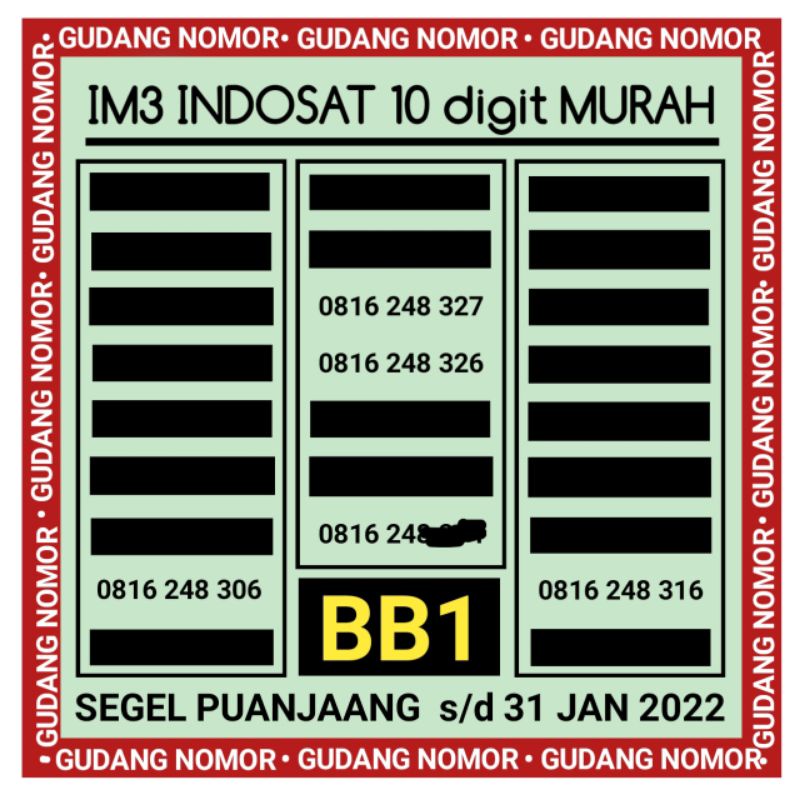 INDOSAT 10 DIGIT 4G LTE | IM3 10 DIGIT 4G LTE | NOMOR CANTIK 10 DIGIT INDOSAT IM3 4G LTE MURAH CC3