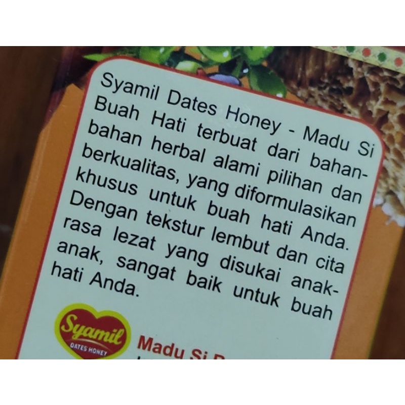 Madu Syamil / Madu Anak / Imun Anak / Panas Dalam / Mengandung Propolis / Vitamin C / Omega / Zaitun