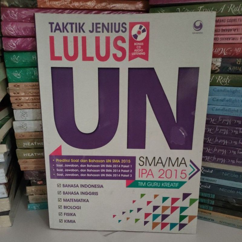 Buku Murah Original - Buku Taktik Jenius Lulus UN SMA/ MA 2015
