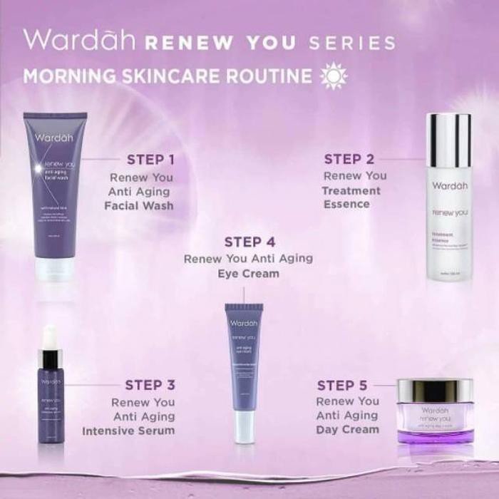 WARDAH PAKET RENEW YOU ANTI AGING SERIES ~ ORIGINAL 100% ~ READY STOK