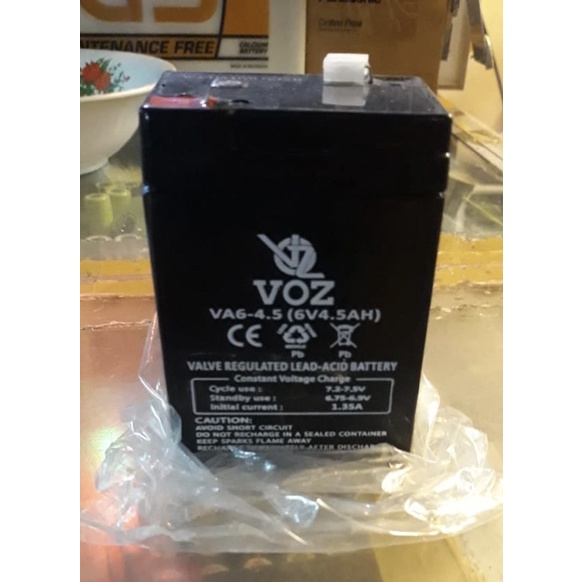 aki baterai battery accu voz 6v 4.5ah 6 v 4.5 4,5ah
